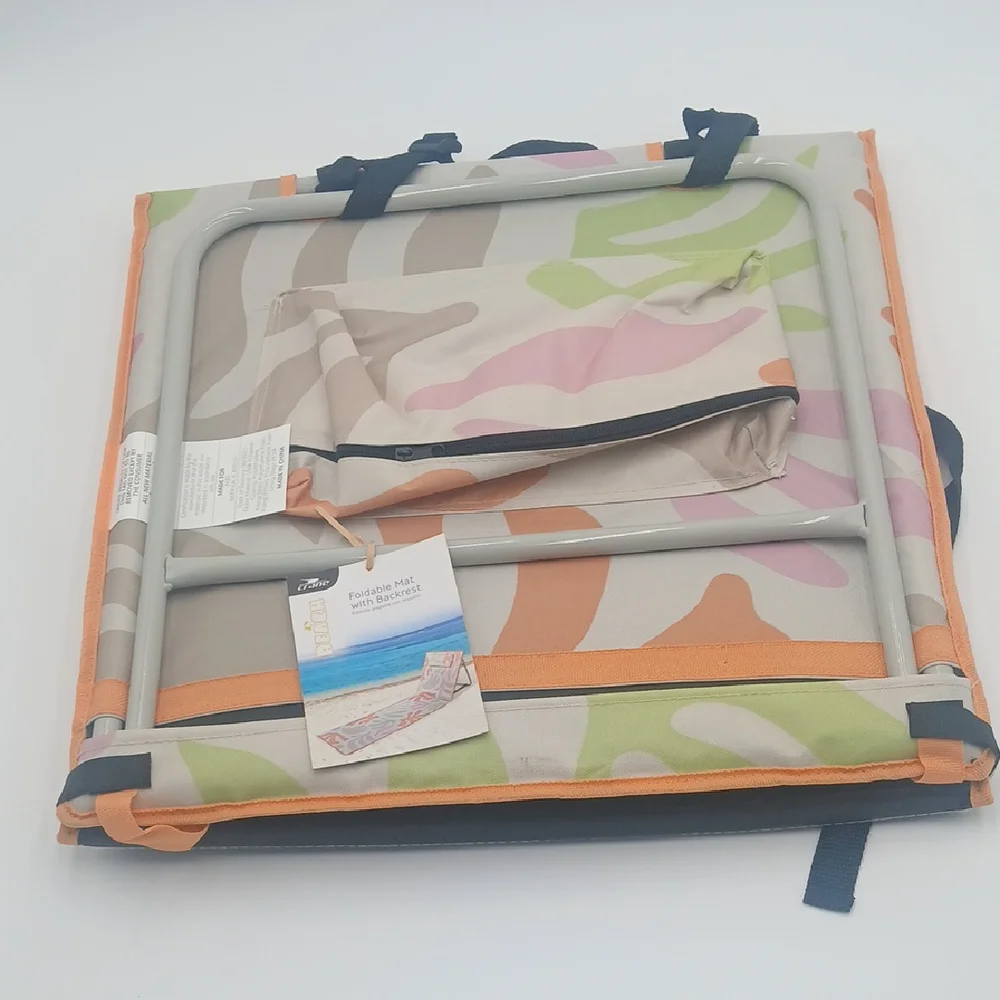 Beach Lounger with Backrest - Multicolor